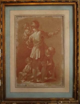 Jean - Francois Clermont 1717 - 1807 Antique 18th Century Old Master Drawing