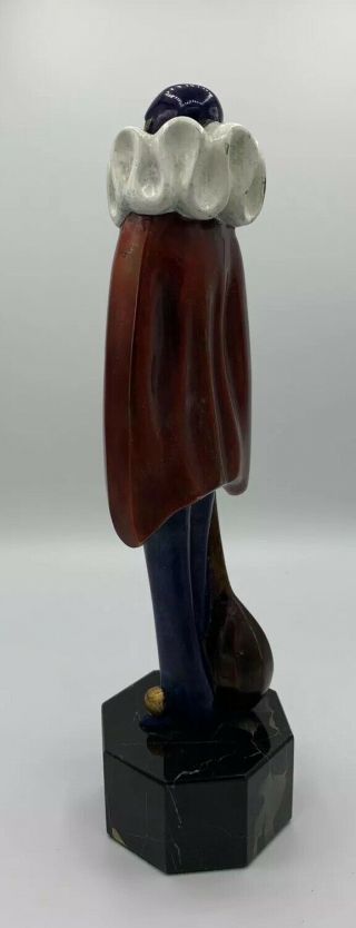ROLAND PARIS Signed Vintage Bronze Art Deco Sculpture PIERROT 5