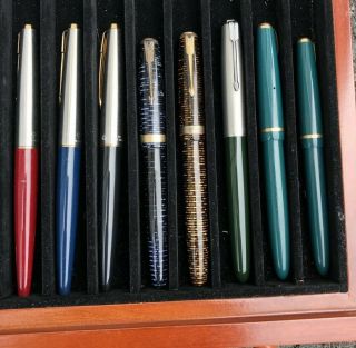 Thirty (30) Vintage/Semi - Modern Sheaffer and Parker Fountain Pens 5