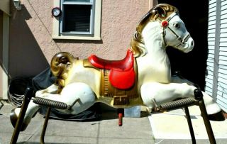 Vintage Mobo Prairie King Made In England Rocking Horse