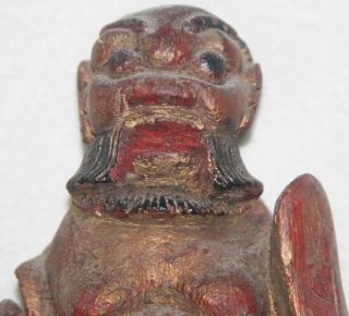 Chinese Qing Dynasty 19th Century Zhong Li Quan Hand Carved Painted Bamboo Figur 8