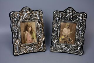 Solid/sterling Silver Picture/photo Frames,  Carrs Of Sheffield 1991