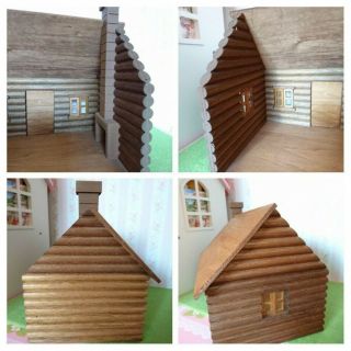 Sylvanian Families Memory Time Log Cabin Calico Critters F/S Vintage 3