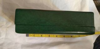 Vintage Vacheron & Constantin LeCoultre Memovox Watch Box Green Leather? 4