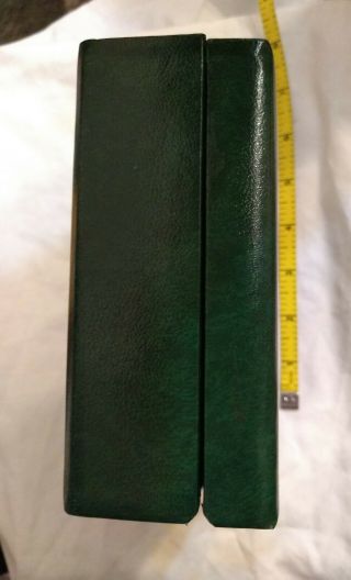 Vintage Vacheron & Constantin LeCoultre Memovox Watch Box Green Leather? 5