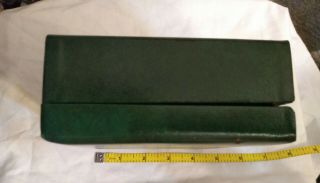 Vintage Vacheron & Constantin LeCoultre Memovox Watch Box Green Leather? 7