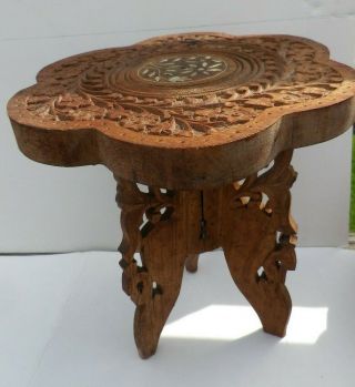 Hand Crafted Small India Wooden Table