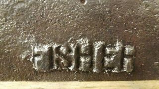 Vintage Fisher 60lb blacksmith knife maker Sawyer anvil 7