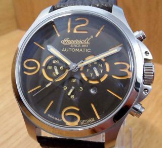 Mens Vintage Military Ingersoll Totem IN1503GYOR Automatic Ltd Edition Watch 2
