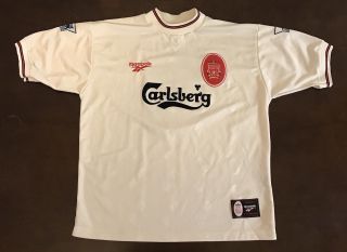 Rare Vintage Reebok 1998 Liverpool Fc Robbie Fowler Futbol Soccer Jersey