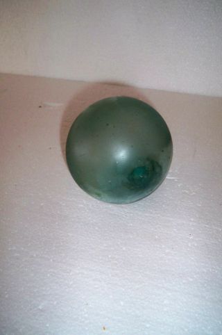 Vintage Glass Fishing Float Many Bubbles