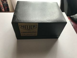 Vintage Heuer Chronosplit Manhattan GMT Black Box With Instruction Book 2