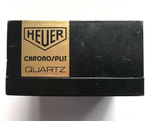 Vintage Heuer Chronosplit Manhattan GMT Black Box With Instruction Book 3