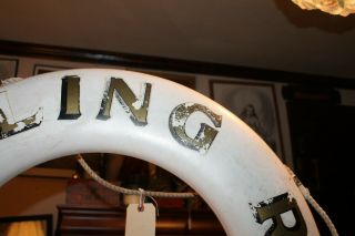 Vintage Real Lifebuoy Life Preserver Ring 30 