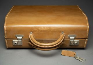 Vintage Hasselblad V System Case Brown Leather Suitcase 500 C/m Etc.  Vg