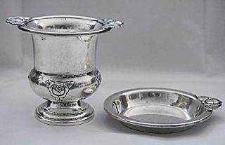 MUECK CARY CO STERLING SILVER TOOTHPICK HOLDER WITH TRAY 3