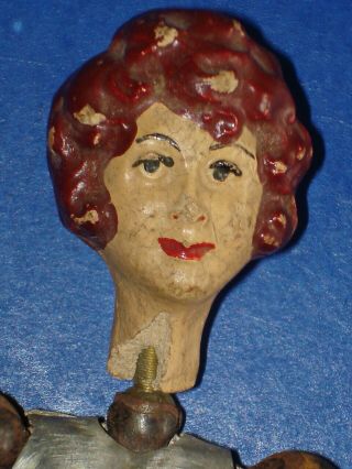 SABA Bucherer Articulated Female Character Doll Switzerland 1920s Needs TLC 6