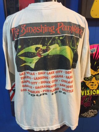 Vintage 1996 Smashing Pumpkins Mellon Collie Infinite Sadness Tour T - shirt XL 2