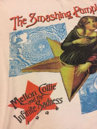 Vintage 1996 Smashing Pumpkins Mellon Collie Infinite Sadness Tour T - shirt XL 5