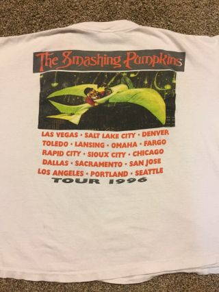 Vintage 1996 Smashing Pumpkins Mellon Collie Infinite Sadness Tour T - shirt XL 7