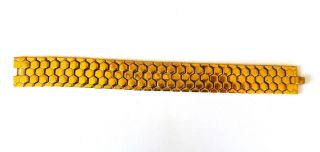 Vintage Philippe CROWN TRIFARI Gold Tone Honeycomb Links Necklace & Bracelet 3