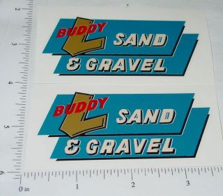 Buddy L Ride On Sand & Gravel Truck Stickers Bl - 069
