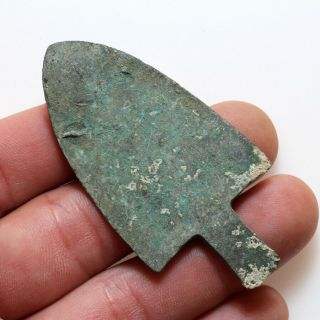 Scarce - Minoan Bronze Long Shot Arrowhead Circa 1500 Bc