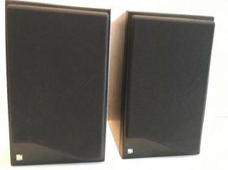 Vintage KEF Coda 7 Black Bookshelf Speakers Made in England 2