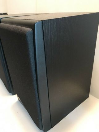 Vintage KEF Coda 7 Black Bookshelf Speakers Made in England 4