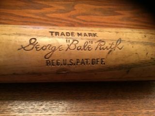 Vintage Louisville Slugger 40 B.  R.  Babe Ruth Bat 36”