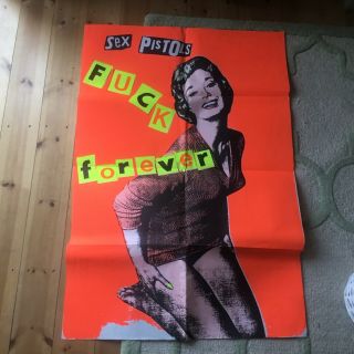 Jamie Reid - Sex Pistols F K Forever Poster - Rare
