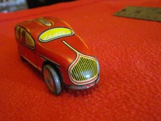 Vintage MARX TOYS Tin Early Electric Track TOY RACE CAR 1940 - 1950s Litho RARE 4