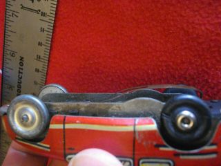 Vintage MARX TOYS Tin Early Electric Track TOY RACE CAR 1940 - 1950s Litho RARE 8