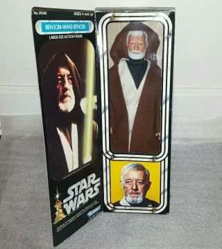 Large Vintage Star Wars Obi - Wan Kenobi 12inch 1978 Mib Hoooded Cloak Ex,