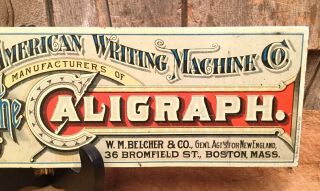 Antique THE CALIGRAPH American Writing Machine Letter Opener Page Turner Sign 4