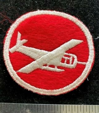 Orig Wwii Us Airborne Glider Rider Artillery Officers Cap Patch Rare