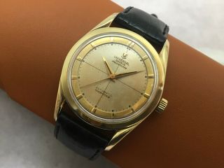 Universal Geneve Polerouter 14k Gold Stainless Ss Vintage Swiss Automatic Watch