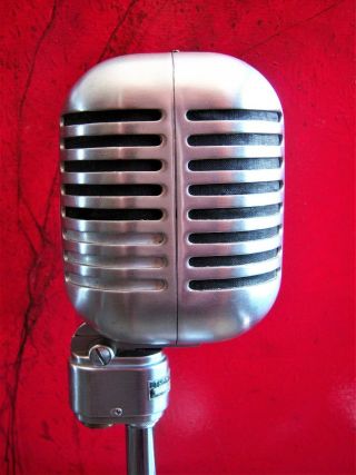 Vintage RARE 1940 ' s Turner 101A ribbon dynamic microphone old w period stand 7