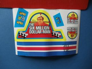 Vtg 1973 SIX MILLION DOLLAR MAN THRILL SET Turbo Tower Cycle Ramp Crash Wall BOX 3