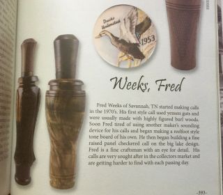 Fred Weeks TN Duck Call In,  Vintage Hunting 6