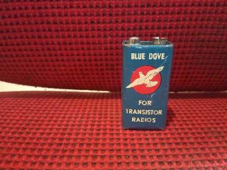 Vintage Blue Dove Bl - 006p 9 - Volt Transistor Radio Battery Hong Kong Rare