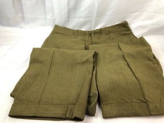 Wwii Ww2 Us U.  S.  Pants,  Army,  Wool,  Uniform,  Military,  Vintage,  Size 31x28