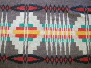 Vintage 1930 ' s PENDLETON CAYUSE INDIAN Wool Blanket,  Label,  69 