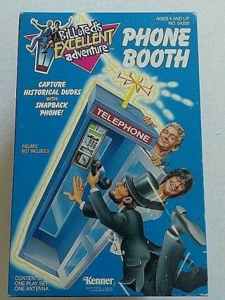 1991 Bill And Teds Adventure Vintage Phone Booth By Kenner Mib