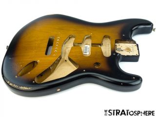 Fender Vintage 50s Ri Road Worn Strat Body 1950s Reissue Guitar 2ts Sunburst