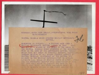 1940 Contraband Control Boat Checks Neutral News Photo 2