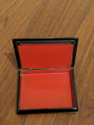 Vintage Soviet Russian lacquered Palekh hand painted box 1965 Babanov USSR 5