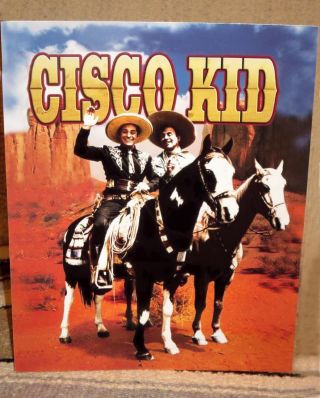 Cisco Kid And Poncho Poster Western Tabletop Display Standee 10 " Tall