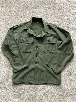 Vintage 1940s Wwii Us Army Military Field Jacket Medium
