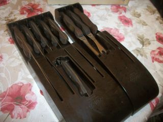 Cutco 11 Pc Vintage Knife Set 1020 1021 1022 1023 1024 1025 1026 1027 1028 Trays